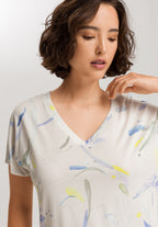 Sleep And Lounge Cotton V-Neck Nightdress 90cm | Dive Of Color 74855-3005
