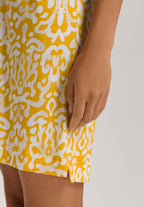 Sleep And Lounge Cotton V-Neck Nightdress 90cm | Golden Ornament 74855-3006