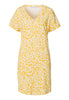 Sleep And Lounge Cotton V-Neck Nightdress 90cm | Golden Ornament 74855-3006