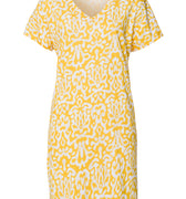 Sleep And Lounge Cotton V-Neck Nightdress 90cm | Golden Ornament 74855-3006