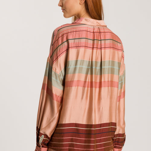 74858 Hannah Long Sleeve Shirt - 2166 Earth Tanned Stripe