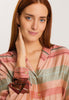 74858 Hannah Long Sleeve Shirt - 2166 Earth Tanned Stripe