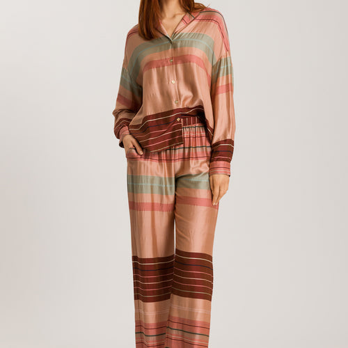 74859 Hannah Pants - 2166 Earth Tanned Stripe