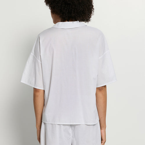 Sleep And Lounge Button Front Shirt | Squared Sky 74866-3079