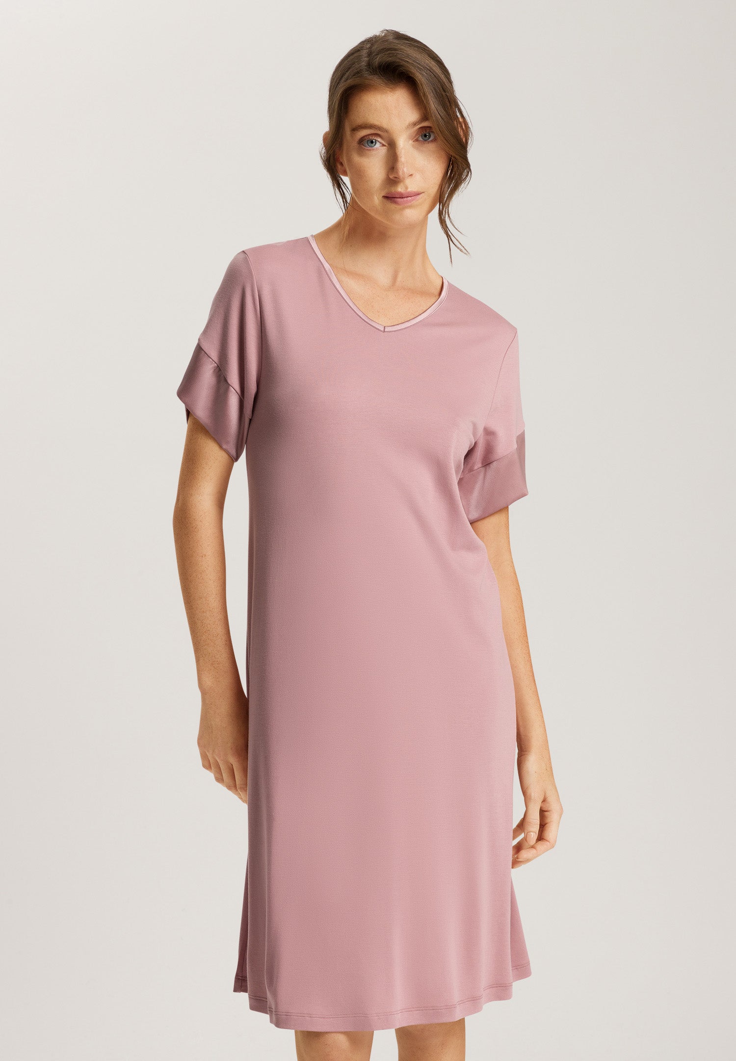 74874 Virginia Short Sleeve Nightgown 100cm - 2312 Woodrose