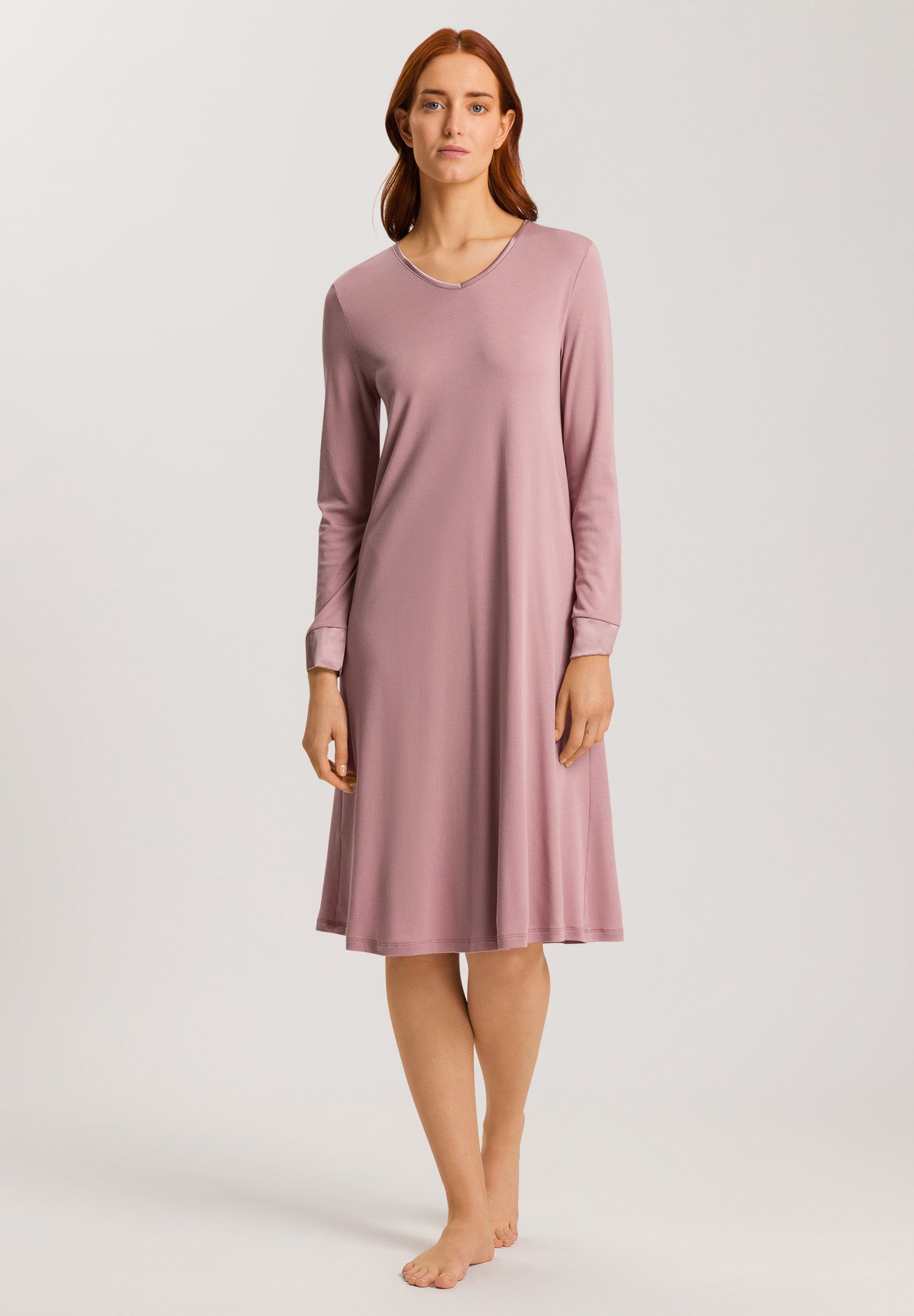 74875 Virginia Long Sleeve Nightgown 110cm - 2312 Woodrose