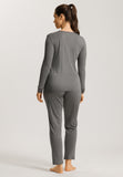 74876 Virginia Long Sleeve Pajama Set - 1119 Stone Melange