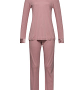 74876 Virginia Long Sleeve Pajama Set - 2312 Woodrose