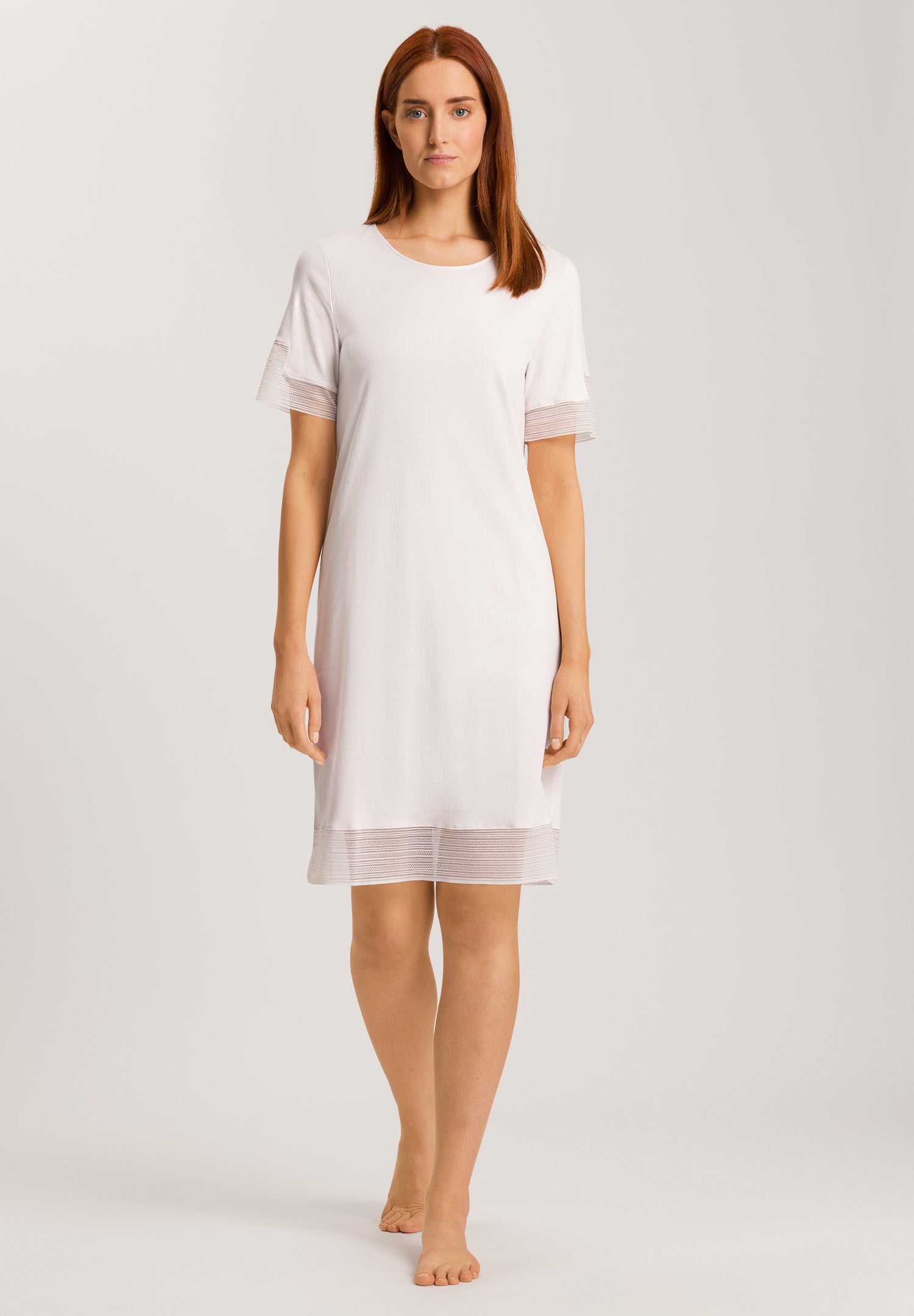 74877 Sophie Short Sleeve Nightgown 100cm - 1393 Rose Cream