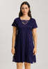 74886 Eva Short Sleeve Nightgown 95cm - 2621 Evening Blue