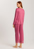 74887 Eva Long Sleeve Cropped Pajama - 2414 Rose Wine