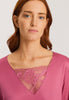 74887 Eva Long Sleeve Cropped Pajama - 2414 Rose Wine