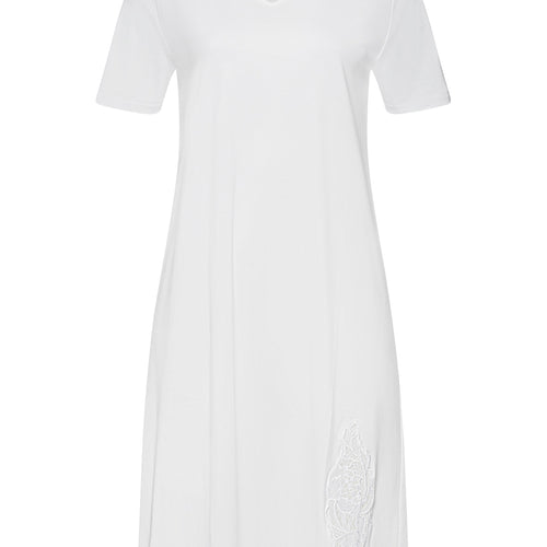 74891 Anne Short Sleeve Nightgown 100cm - 102 Off White