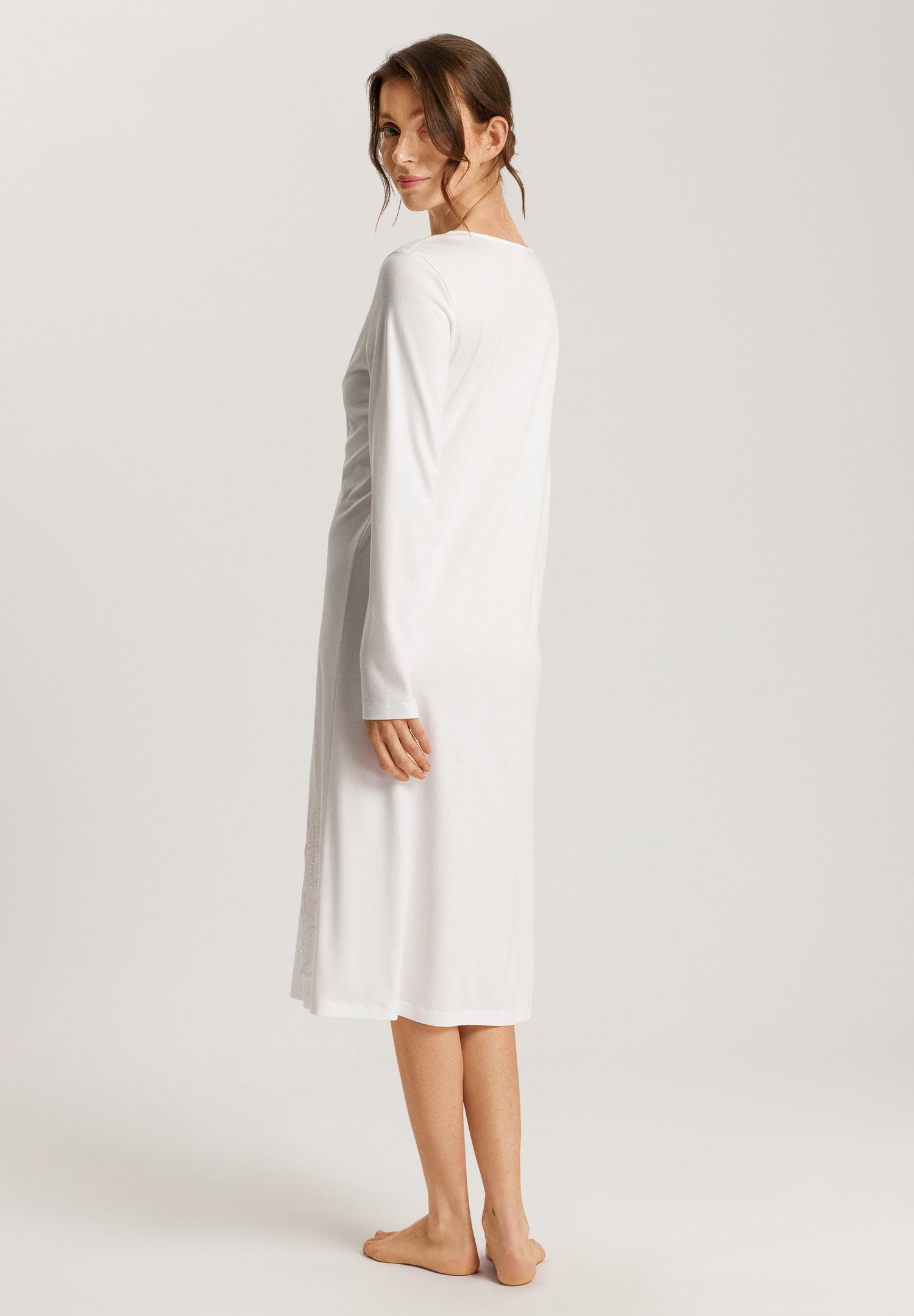 74892 Anne Long Sleeve Nightgown 110cm - 102 Off White