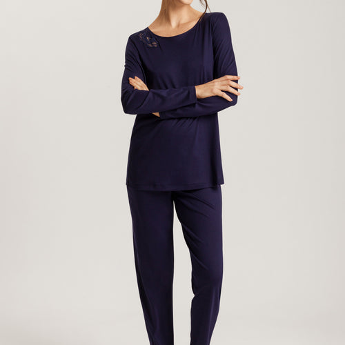 74894 Anne Long Sleeve Pajama Set - 2621 Evening Blue