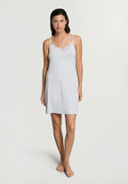 Natural Elegance Lace Trim V-Neck Chemise | Anthra Mel 74901-3081