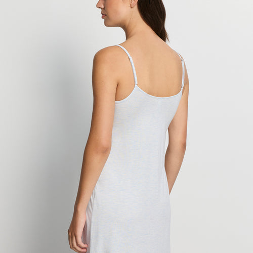 Natural Elegance Lace Trim V-Neck Chemise | Anthra Mel 74901-3081