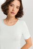 Natural Elegance Flowy Round Neck Top | Vapor Melange 74902-3011