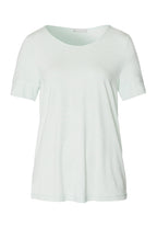 Natural Elegance Flowy Round Neck Top | Vapor Melange 74902-3011