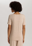 Natural Elegance Flowy Round Neck Top | Black/Aqua 74902-3012