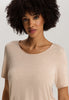 Natural Elegance Flowy Round Neck Top | Black/Aqua 74902-3012