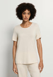 Natural Elegance Relaxed Round Neck Top | Anthracite Melange 74902-3080