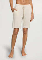 Natural Elegance Drawstring Lounge Shorts | Anthracite Melange 74903-3080