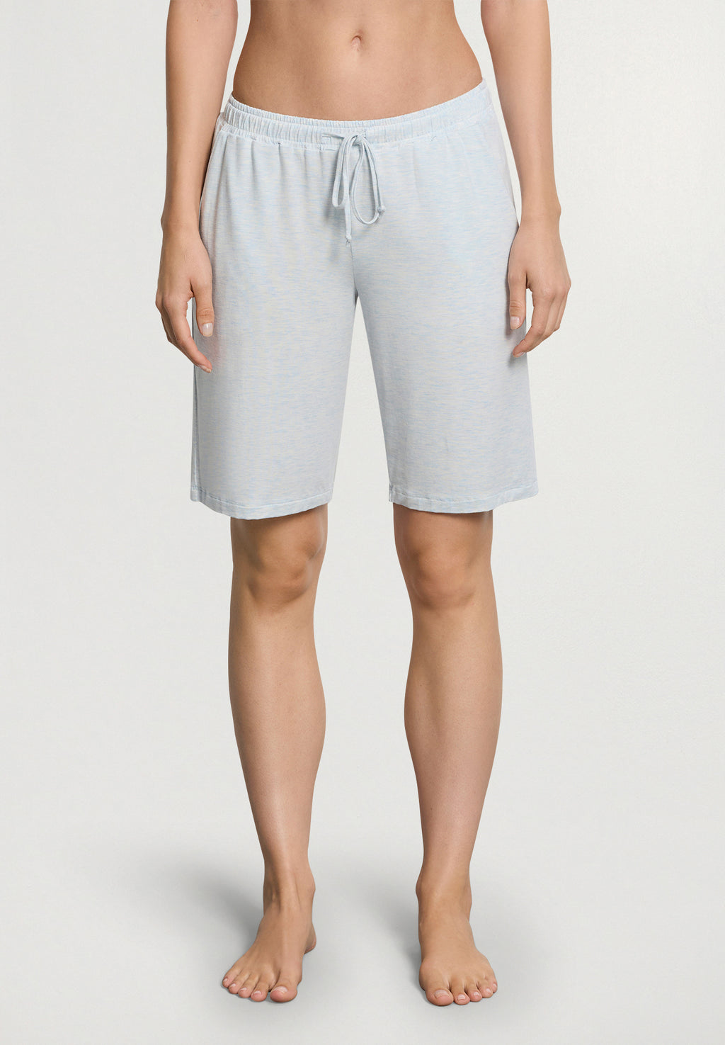 Natural Elegance Drawstring Lounge Shorts | Anthra Mel 74903-3081