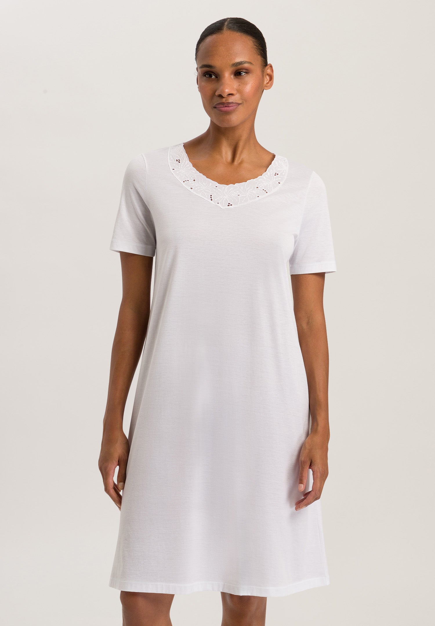 74909 S/SLV NIGHTGOWN - 101 White