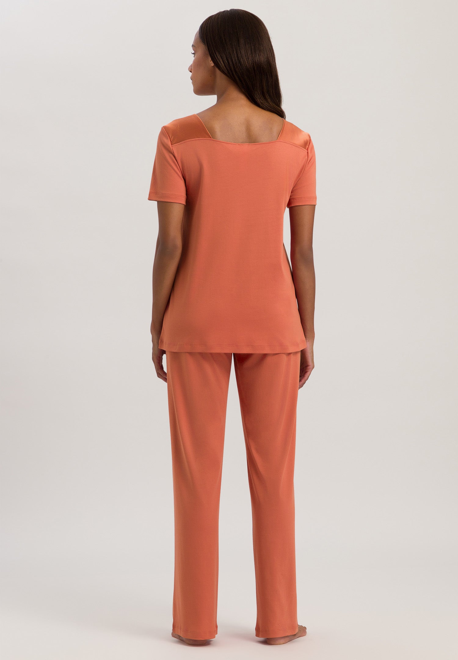 74923 S/Slv Pajama - 2294 Apricot Brandy