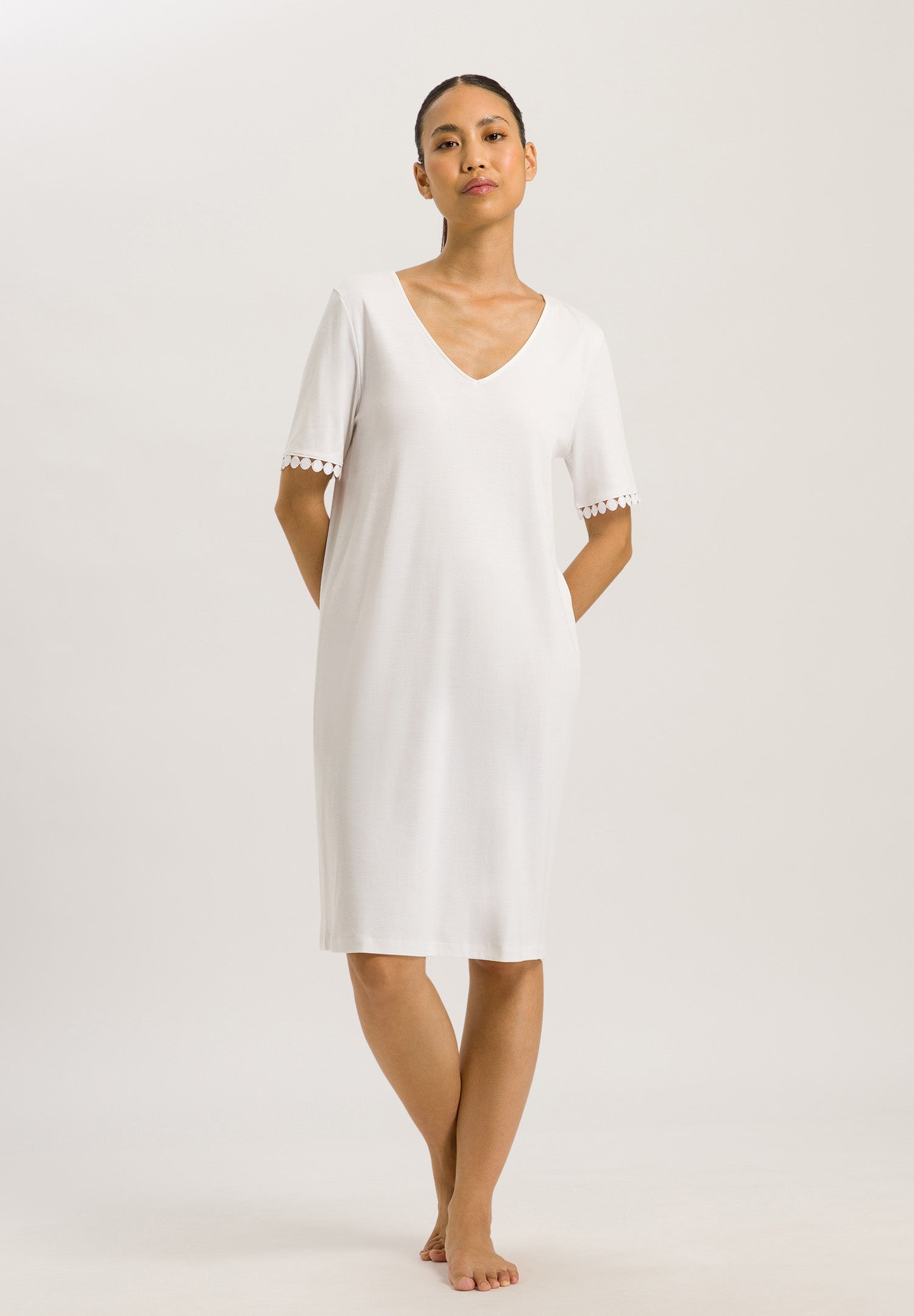 74932 S/SLV NIGHTGOWN - 102 Off White