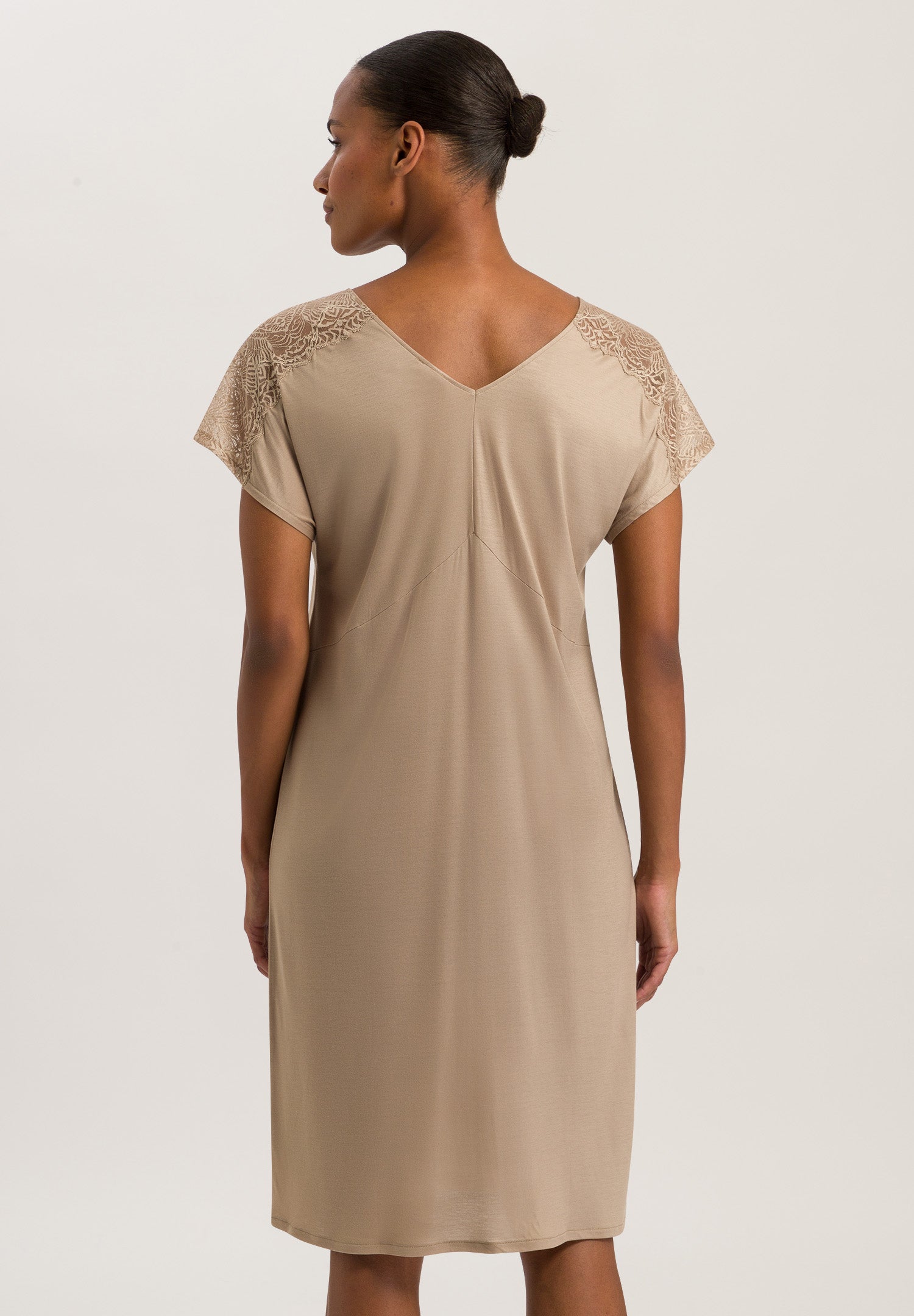 74937 S/SLV NIGHTGOWN - 2828 Deep Taupe