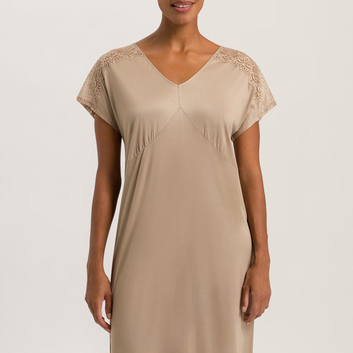 74937 S/SLV NIGHTGOWN - 2828 Deep Taupe