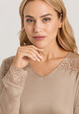 74938 L/SLV NIGHTGOWN - 2828 Deep Taupe