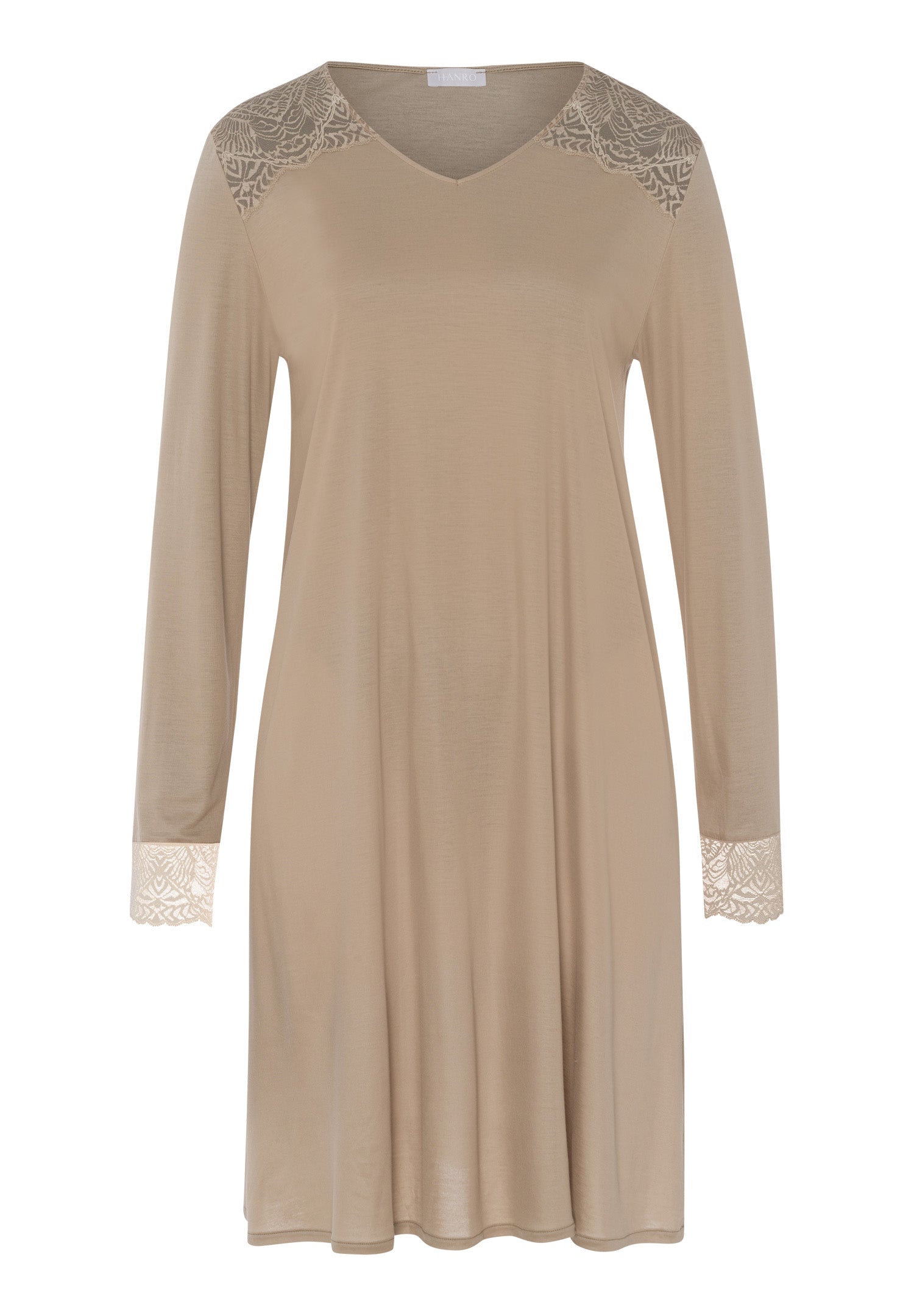 74938 L/SLV NIGHTGOWN - 2828 Deep Taupe