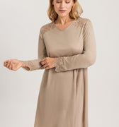 74938 L/SLV NIGHTGOWN - 2828 Deep Taupe