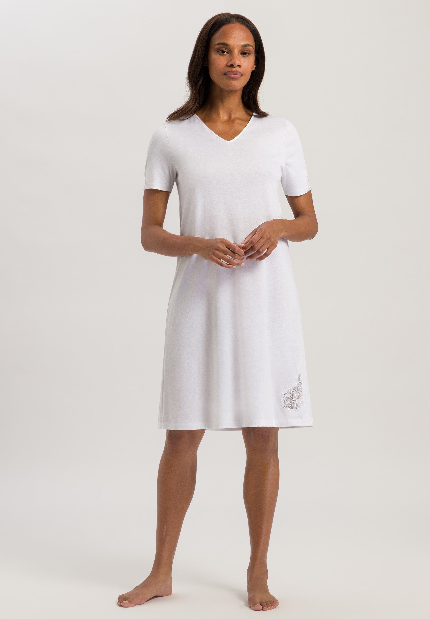 74943 S/Slv Nightgown - 101 White