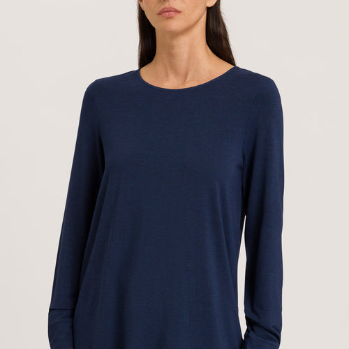 74948 Natural Elegance L/Slv Shirt - 1610 Deep Navy