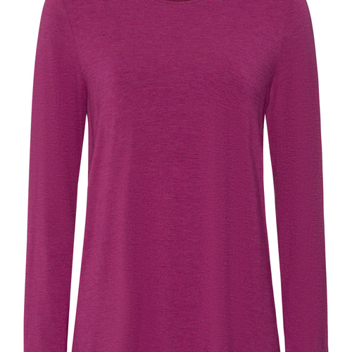 Natural Elegance Relaxed Round Neck Top | Tourmaline Melange 74948-3056