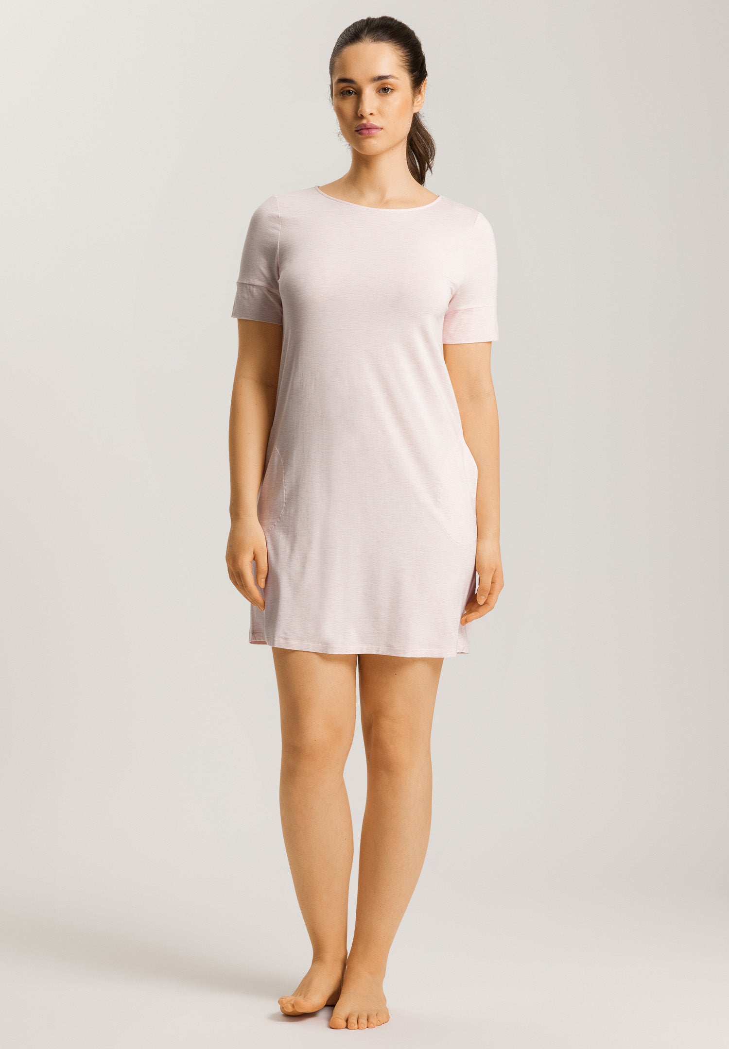 74949 Natural Elegance Short Sleeve Nightdress 90cm - 2899 Rose Melange