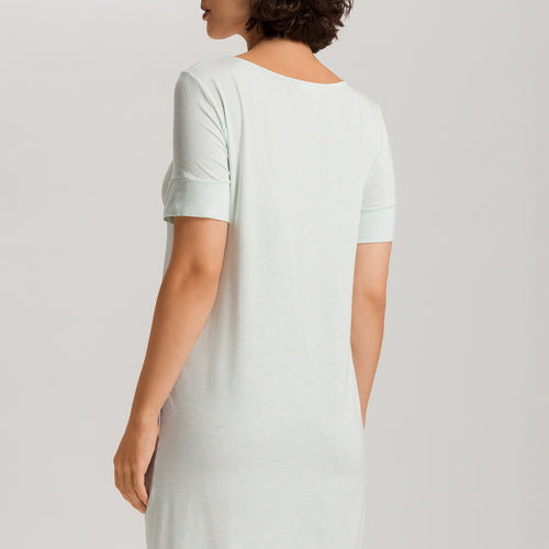 Natural Elegance Short Sleeve Nightdress 90cm | Vapor Melange 74949-3011