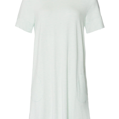 Natural Elegance Short Sleeve Nightdress 90cm | Vapor Melange 74949-3011