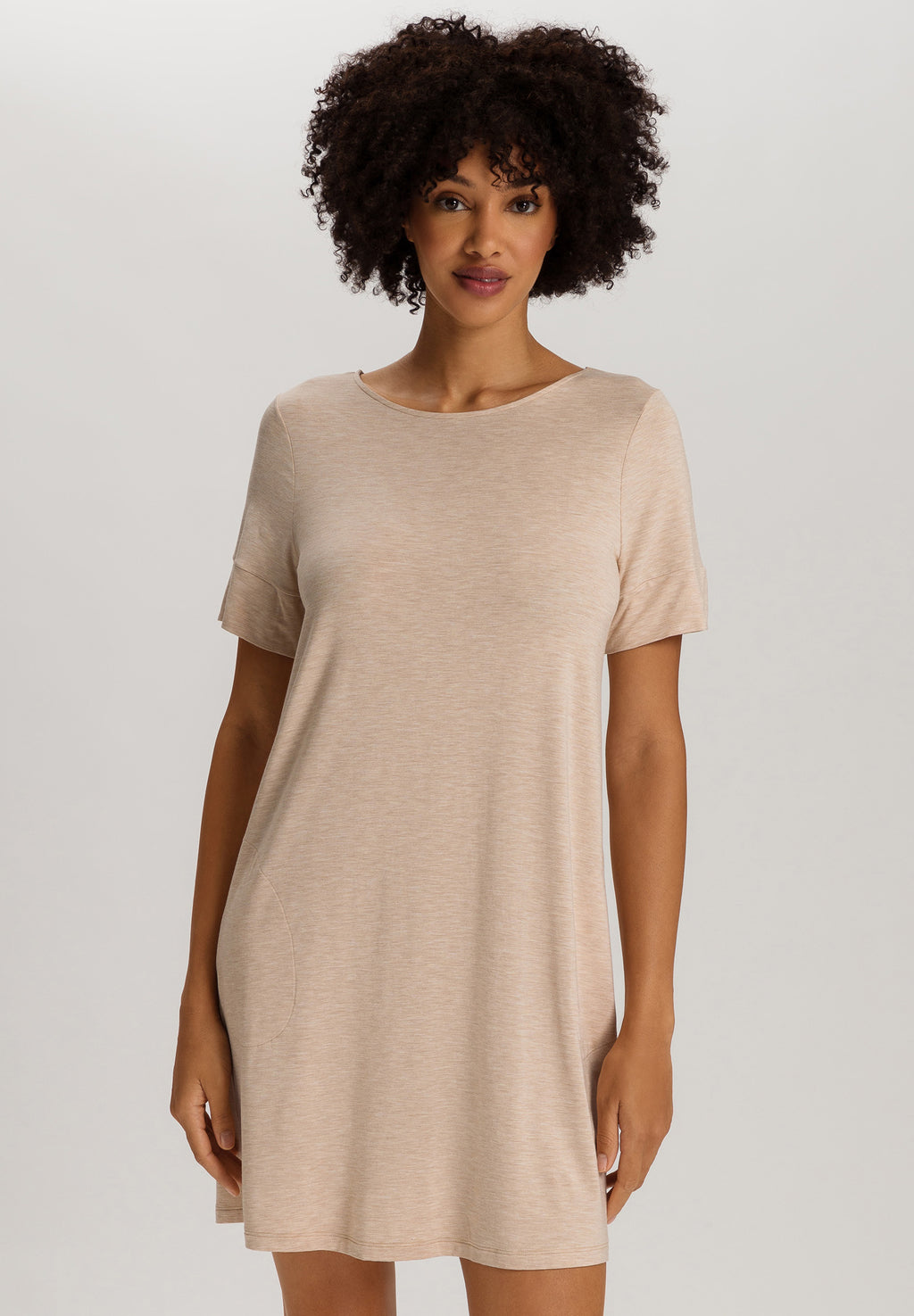 Natural Elegance Short Sleeve Nightdress 90cm | Black/Aqua 74949-3012