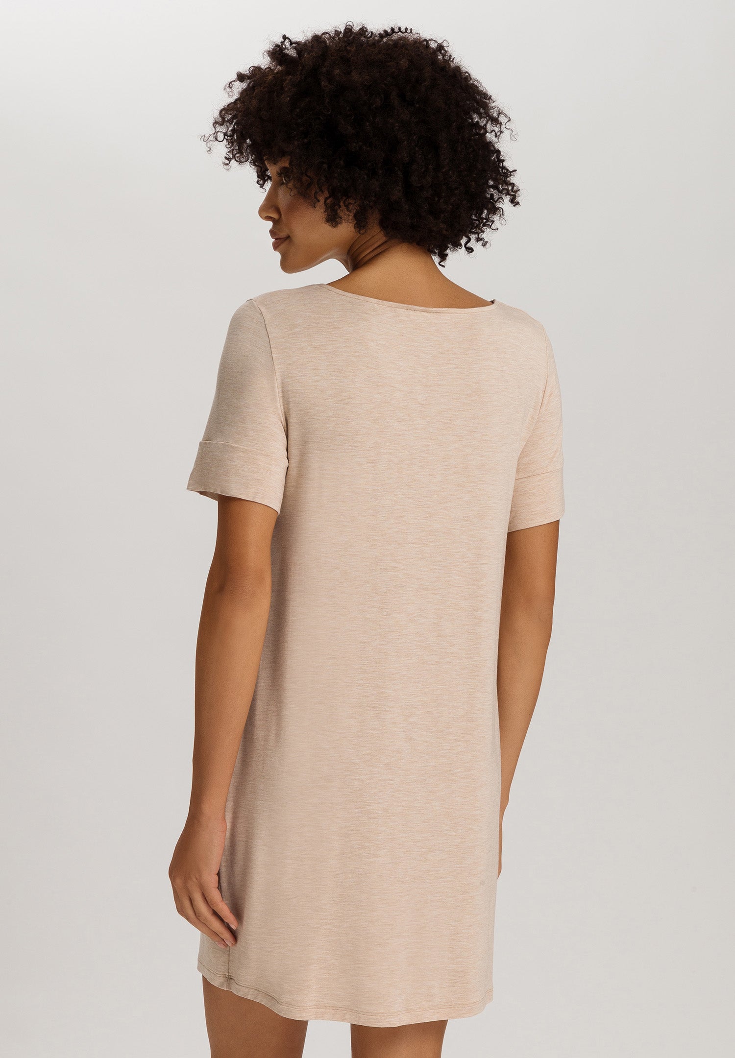 Natural Elegance Short Sleeve Nightdress 90cm | Black/Aqua 74949-3012