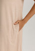 Natural Elegance Short Sleeve Nightdress 90cm | Black/Aqua 74949-3012
