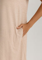 Natural Elegance Short Sleeve Nightdress 90cm | Black/Aqua 74949-3012