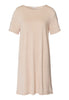 Natural Elegance Short Sleeve Nightdress 90cm | Black/Aqua 74949-3012