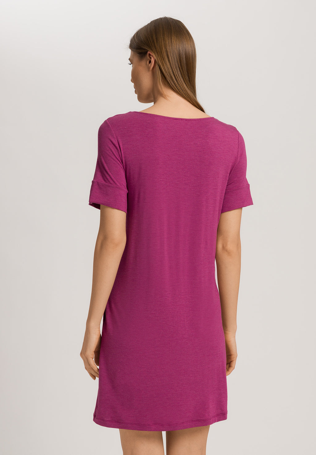 Natural Elegance Short Sleeve Nightdress 90cm | Tourmaline Melange 74949-3056