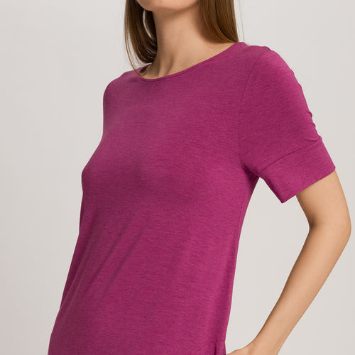 Natural Elegance Short Sleeve Nightdress 90cm | Tourmaline Melange 74949-3056