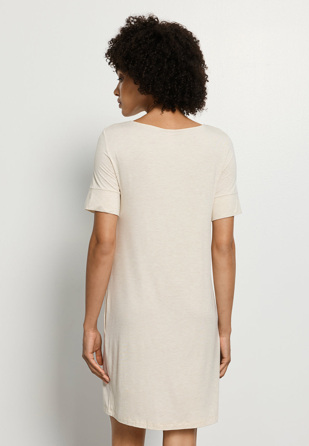 Natural Elegance Short Sleeve Nightdress 90cm | Anthra Mel. 74949-3080